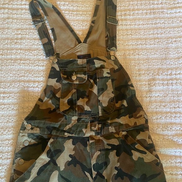 Men’s Camo Jean Overalls Size M Vintage NWOT - Picture 13 of 16